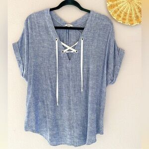 Rails Lace-Up Women's Top